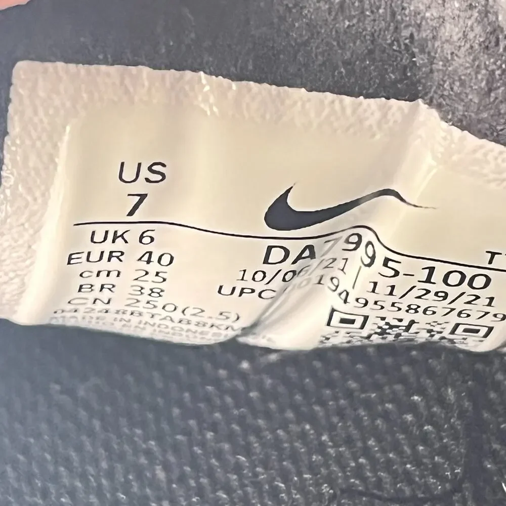 Nike Waffle One Summit White Casual Lifestyle Sneakers DA7995-100 Men's Size 7